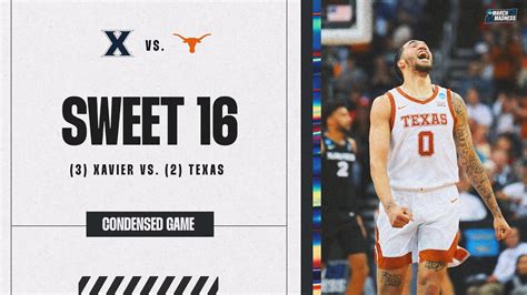 texas vs xavier|NCAA tournament Sweet 16 updates: No. 2 Texas coasts into Elite Eight.